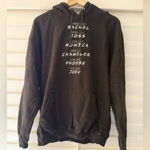 ‘Friends’ Black Graphic Hoodie